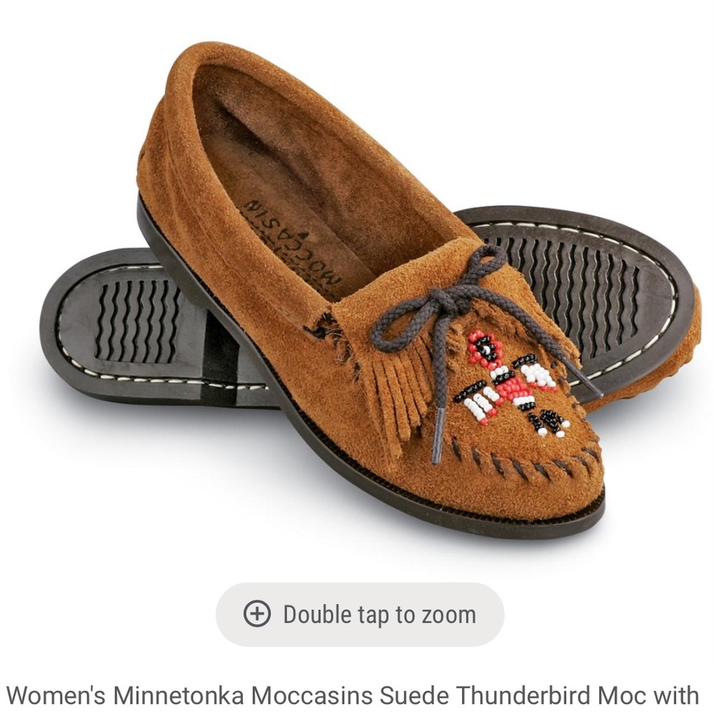 Minnetonka suede Thunderbird moccasins 8